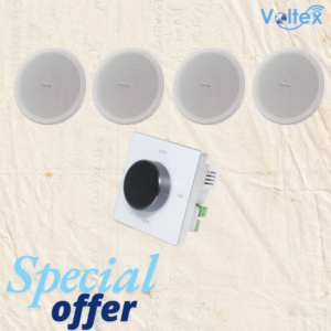 smart amplifier 50w + 4 frameless speakers