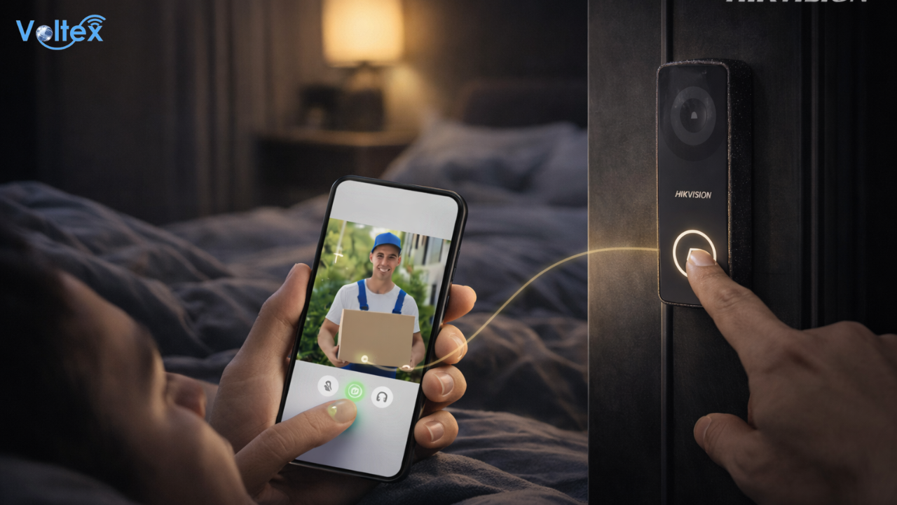 hikvision ds kis312 p/b hybrid hd video intercom kit